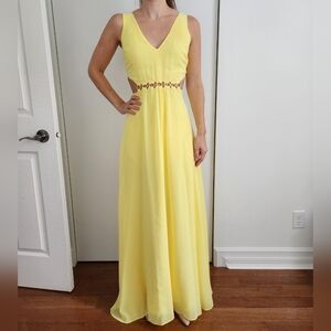 Yellow Marciano evening gown/dress